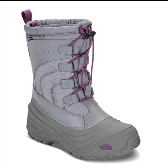 The North Face Other - The North Face Youth Alpenglow IV Boot - Frost Grey/Wood Violet